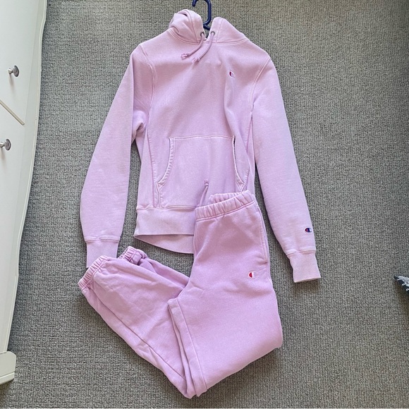 Champion Tops - Champion Reverse Weave Purple Pink Hoodie & Jogger Pant Set